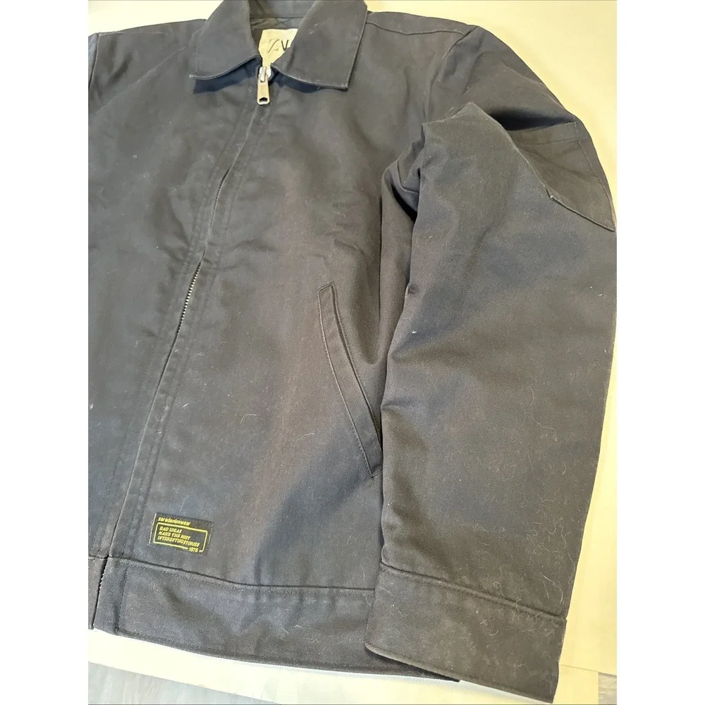 Zara Dnwr Denim Jacket Men's Size Small Black - Picture 2 of 10